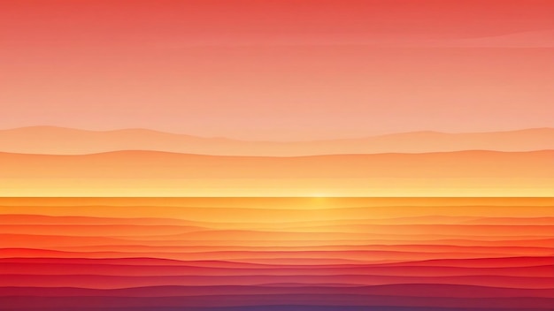 Gradiente de fondo de puesta de sol de naranja a rojo agudo y claro