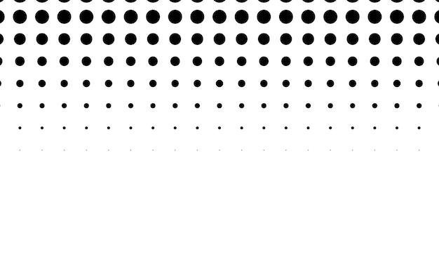 Gradiente de haftone vertical con muchos puntos pequeños
