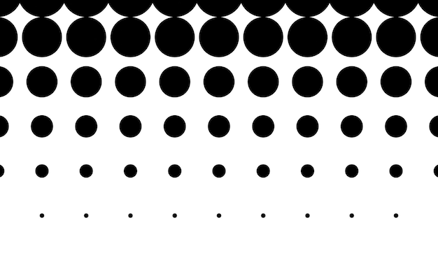 Gradiente de haftone vertical con muchos puntos pequeños