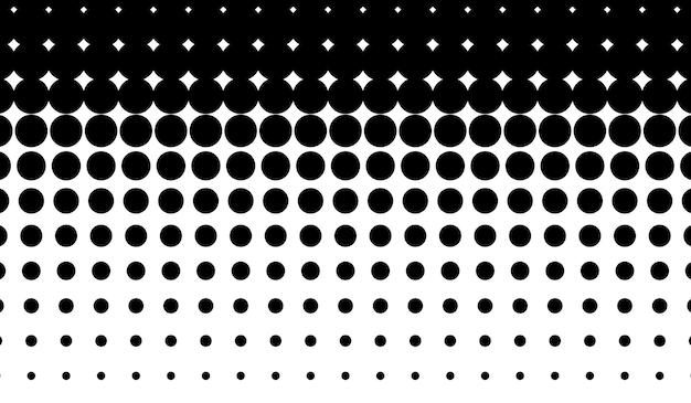 Gradiente de haftone vertical con muchos puntos pequeños
