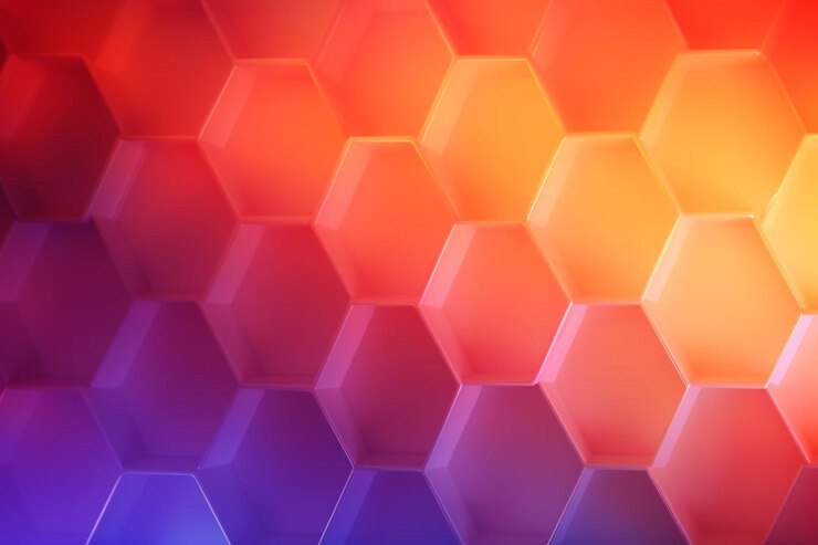 Foto gradiente hexágono abstracto formas de fondo de la imagen