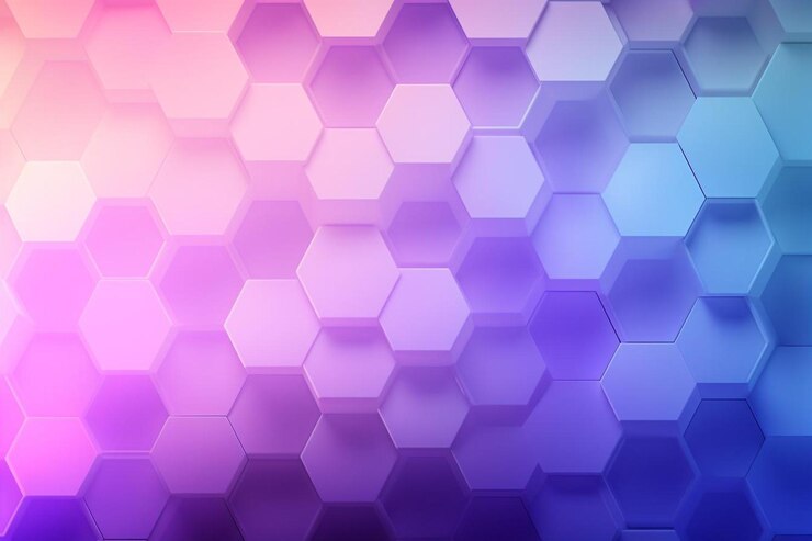 Foto gradiente hexágono abstracto formas de fondo de la imagen