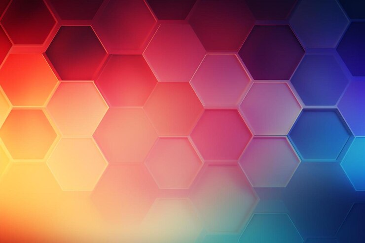 Foto gradiente hexágono abstracto formas de fondo de la imagen