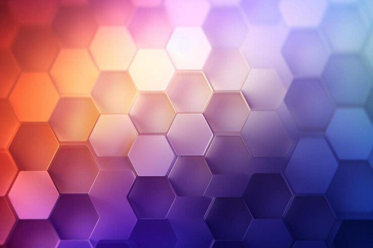 Foto gradiente hexágono abstracto formas de fondo de la imagen
