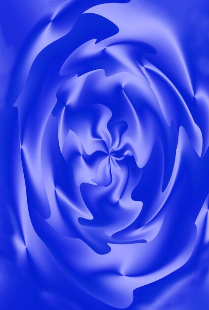 Gradiente lapislázuli azul 3D flor como espiral ilustración para fondo abstracto