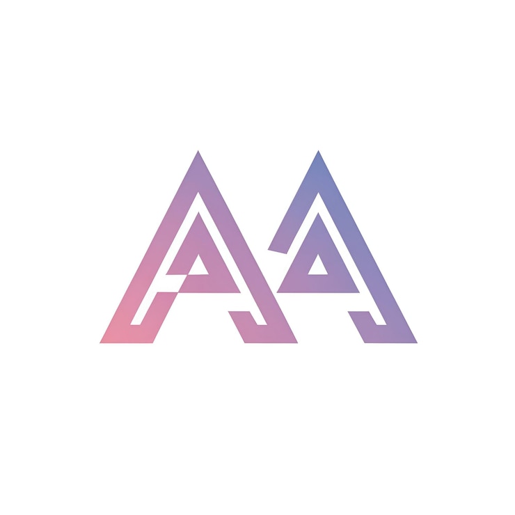 Foto gradiente una letra logotipo para el negocio inmobiliario