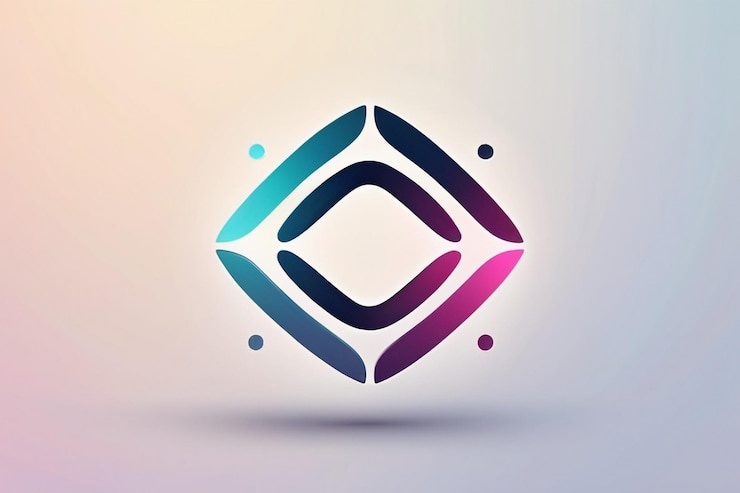 Foto gradiente líneas infinitas diseño de logotipo símbolo de infinito fabricación a partir de líneas diseño de concepto de logotipo
