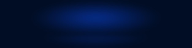 Gradiente de lujo abstracto Fondo azul Suave azul oscuro con viñeta negra Studio Banner