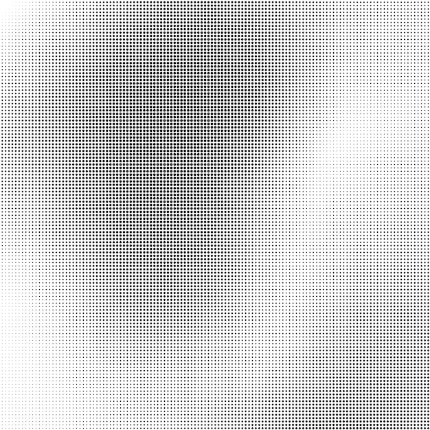 Gradiente monocromo puntos de medio tono fondo pequeños puntos grunge abstractos en fondo blanco