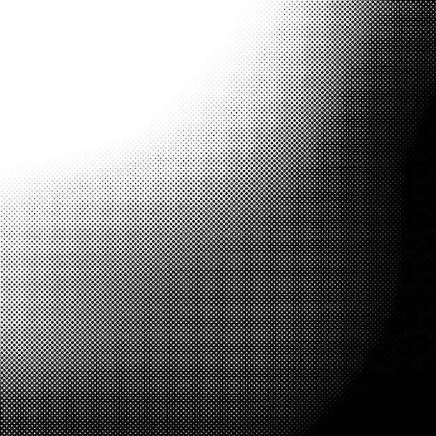 Gradiente monocromo puntos de medio tono fondo pequeños puntos grunge abstractos en fondo blanco