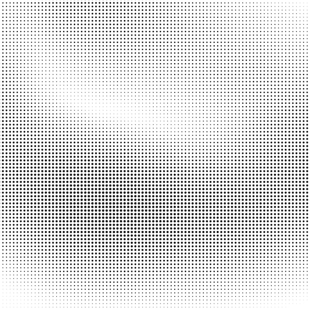 Gradiente monocromo puntos de medio tono fondo pequeños puntos grunge abstractos en fondo blanco