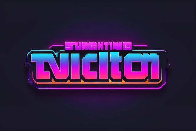 Gradiente de neón tipográfico Canal de juegos Twitch Imagen de perfil
