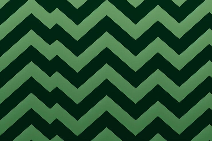 Foto gradiente de patrón de onda verde chevron con fondo verde abstracto y colorido