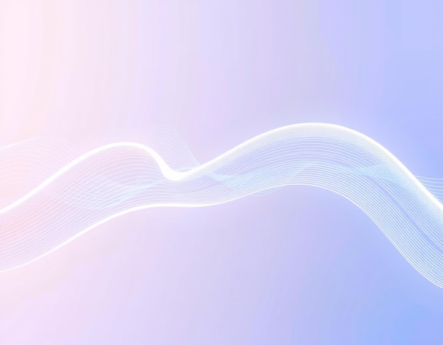Gradiente púrpura y blanco abstracto con líneas onduladas
