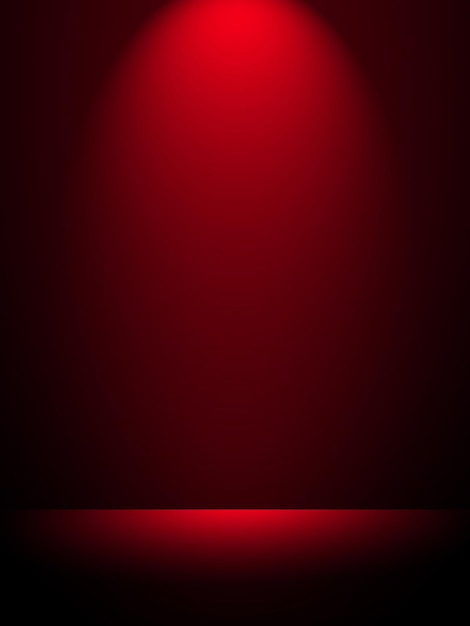Gradiente rojo y blanco abstracto Fondo de estudio liso