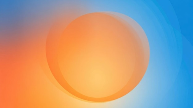 Gradiente suave colores azul naranja transiciones fondo blanco