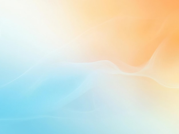 Gradiente suave colores azul naranja transiciones fondo blanco