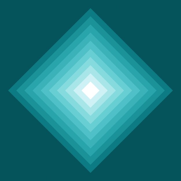 Foto gradiente teal azul abstracto 3d quadrado fundo em forma de diamante