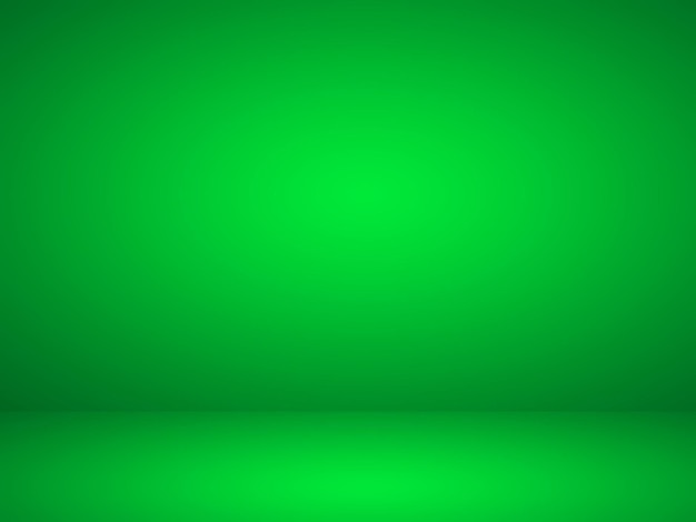 Gradiente verde e branco abstrato. Fundo de estúdio simples