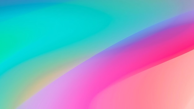 Gradiente vibrante líquido multicolorido, fluido holográfico, transições suaves de cores iridescentes