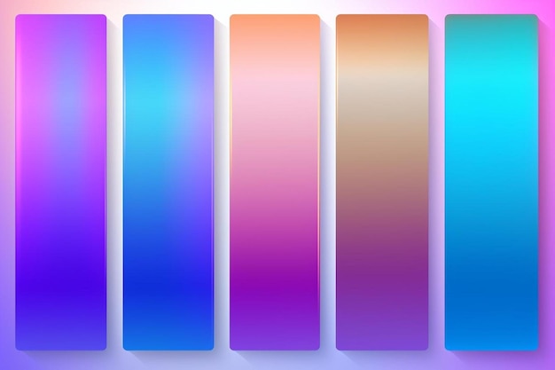 Foto gradientes de cores de hologramas coloridos vibrantes