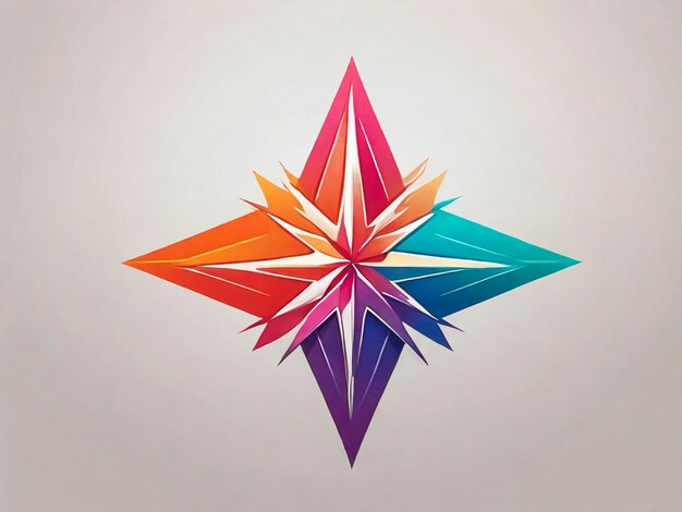 Foto gradientfarbenes nordstern-logo