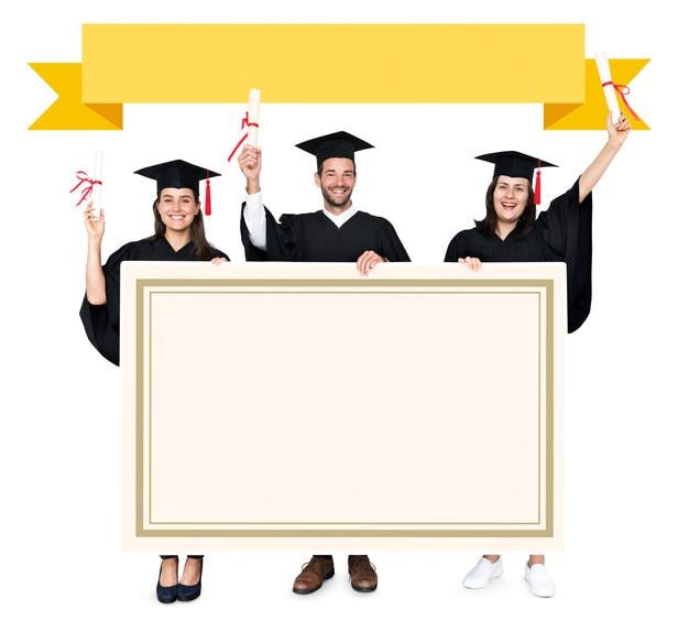 Graduação elemento png fundo transparente
