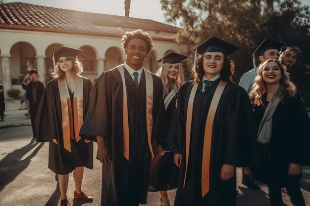 Graduados universitários Rede neural gerada por IA