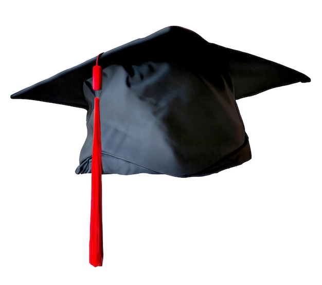 Graduate College High School oder University Cap Abschlusshut der Abschlusszeremonie Symbol für Bildungsstudenten