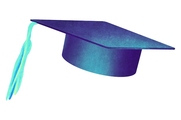 Graduation cap png gradiente collage remix de fondo transparente y también de fondo transparente