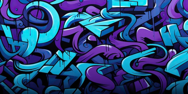 Foto graffiti dibujar pintura tinta sprat arte diseño gráfico patrón superficie de textura con muchos elementos en