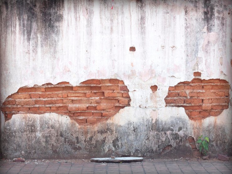 Foto graffiti na velha parede