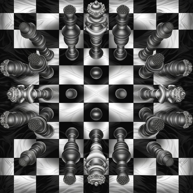 Foto gráfico de ajedrez