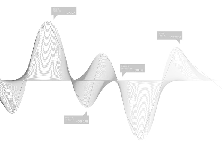 Foto gráfico de análisis de datos empresariales en gris