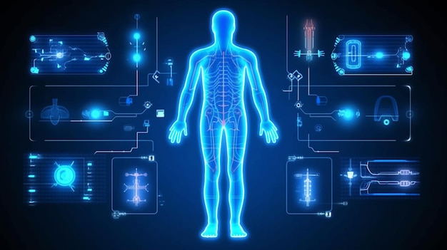 Un gráfico azul de una persona con el número 1 en él