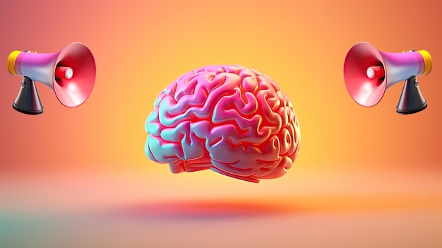 Un gráfico de un cerebro con el cerebro en el medio.