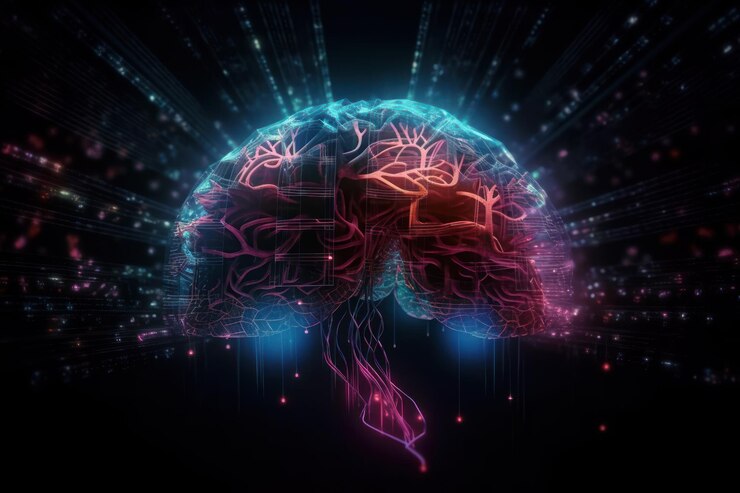 Un gráfico de un cerebro con las palabras "cerebro" en él