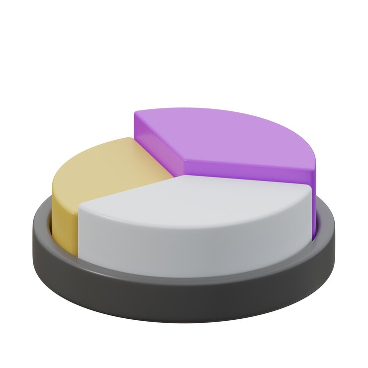 Foto gráfico circular 3d icono aislado blanco fundamento 3d renderizado