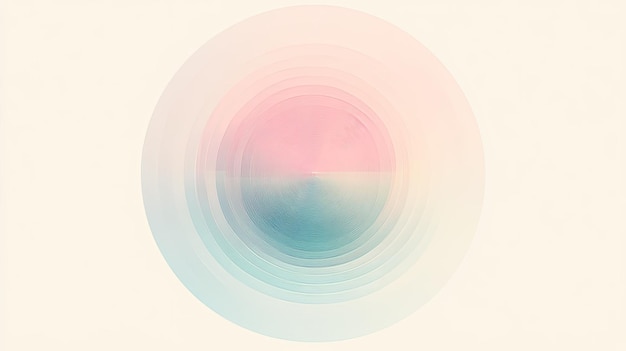 Gráfico circular con colores pastel suaves y gradientes sutiles elegante y calmante