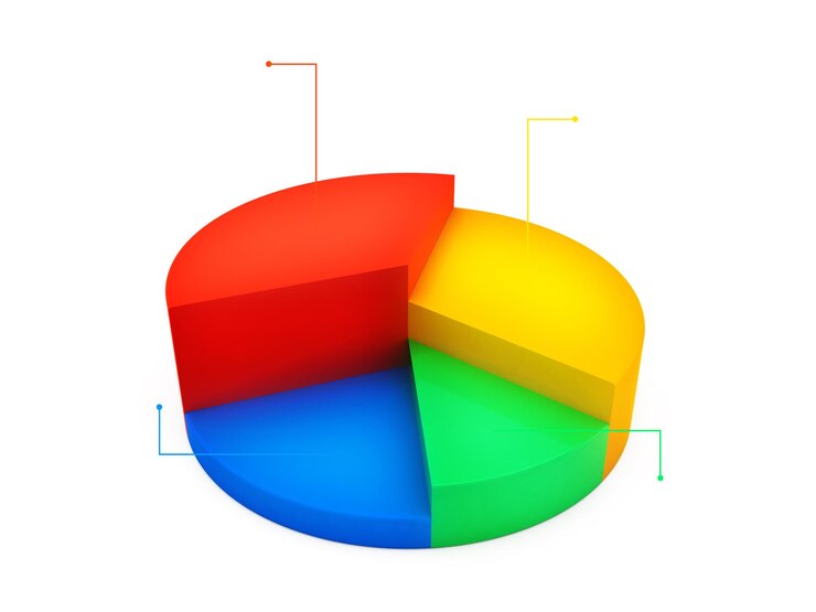 Foto gráfico circular de procesamiento 3d (trazado de recorte)