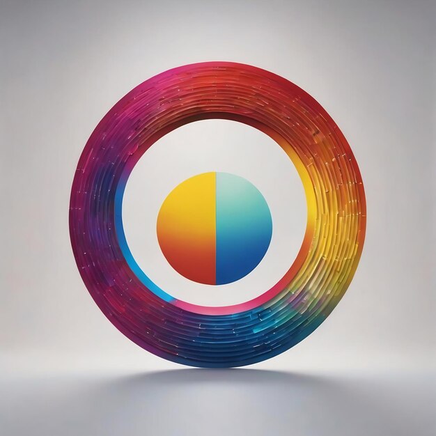 Un gráfico colorido de un círculo con las palabras