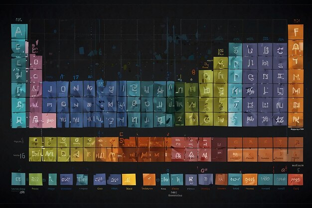 Foto un gráfico colorido con los números 1 y 2 en él