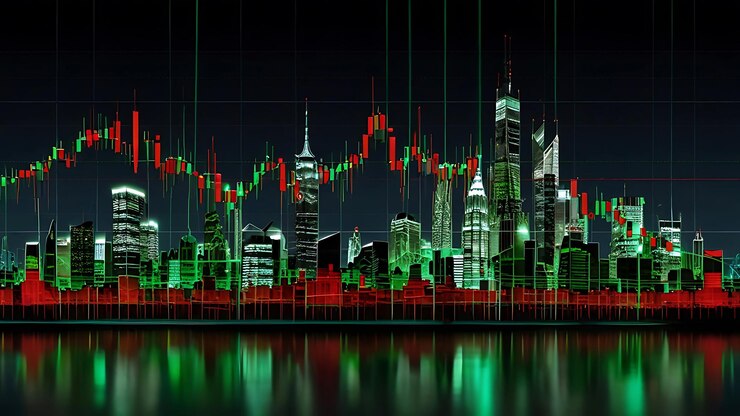 Gráfico comercial o gráfico del mercado de valores