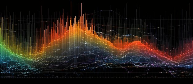 Gráfico de comercio de inversiones en el mercado de valores