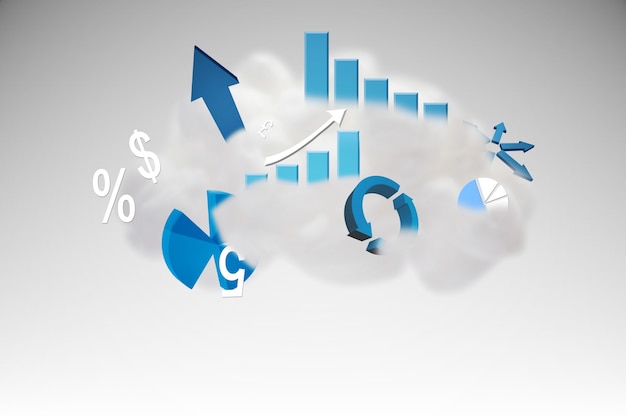 Gráfico de computación en la nube con gráficos