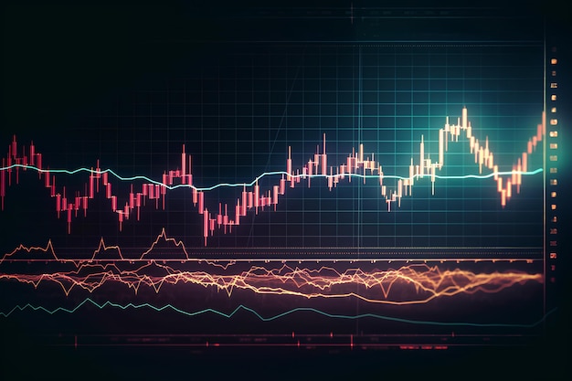 Gráfico de conceptos comerciales con diagramas que muestran las ganancias y pérdidas generadas por ai