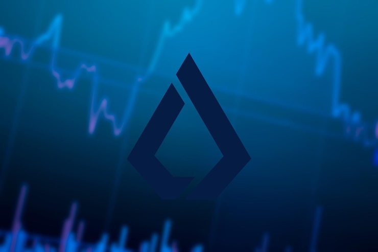Foto gráfico de crecimiento de moneda lisk lsk cryptocurrency lsk en el gráfico de intercambio