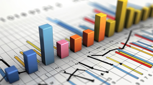 Gráfico de cuota de mercado Representación gráfica de la cuota del mercado de una empresa a lo largo del tiempo