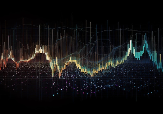 Gráfico de datos grandes de acciones