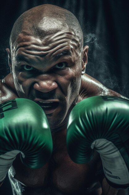 Foto gráfico de boxe